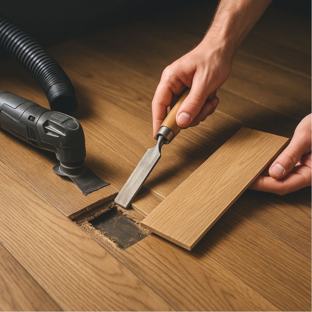 Reparatur und Neuaufbau eines Bodens