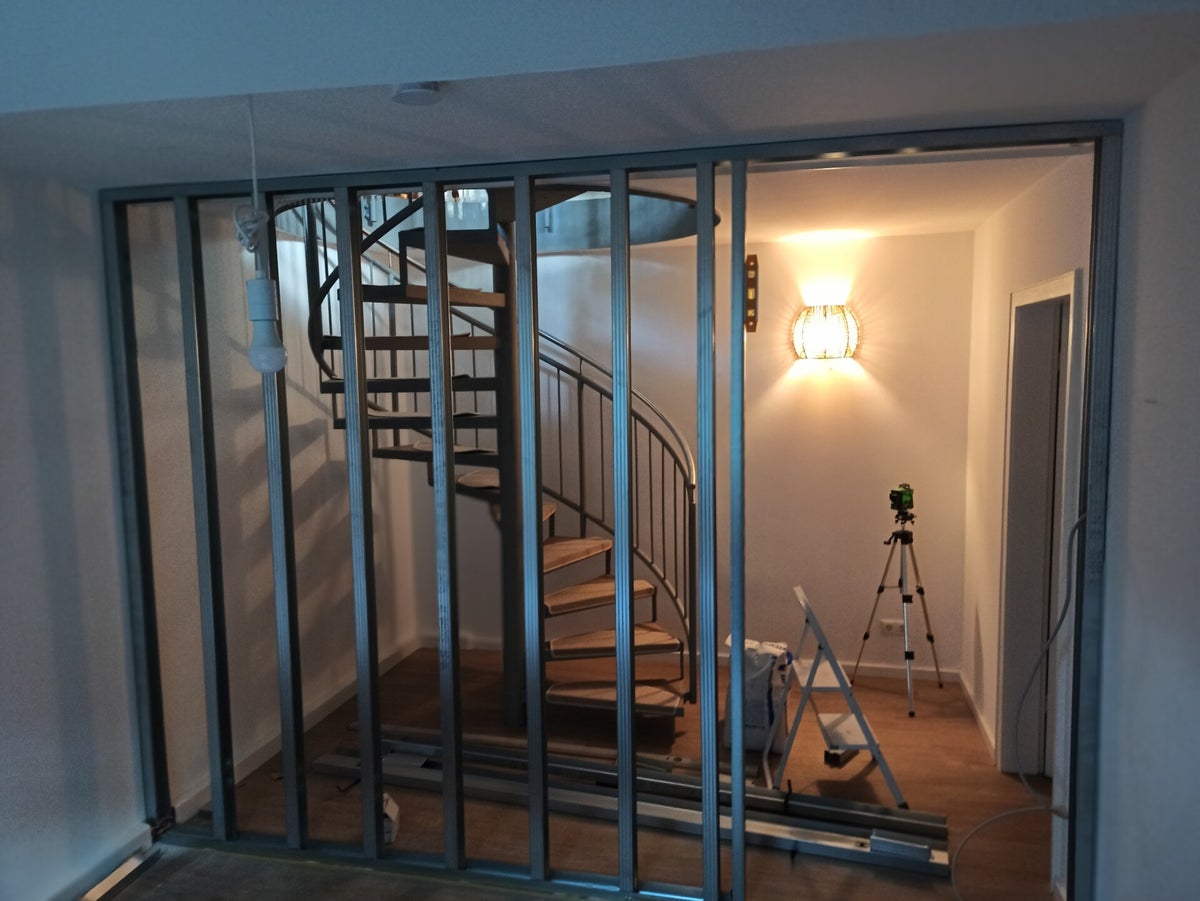 Trockenbau-Projekt in der Ausführung